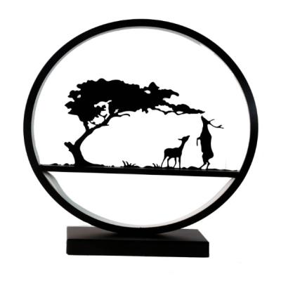 China Decoration Deer Sketch Night-light European Desk Lamp Eyes Protect Simple Modern Creative Bedside Lamp Furniture Art Living Room Light for sale