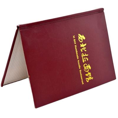 China Contracted fashion recipe design hotel price list and production menu high-end custom loose-leaf custom menu this custom recipe advanced for sale