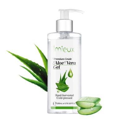 China Moisturizer 200ml Whitening Moisturizing Pure Natural Organic Calming Aloe Vera Vera Gel Bulk Gel 100% Aloe Forever 100% Pure For Face for sale