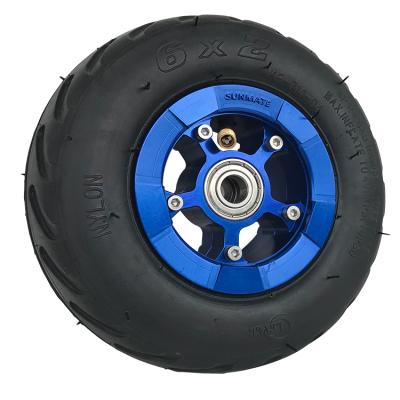 China Off-Road Hub 50 Street Profile Rubber Aluminum 150 x Bearing Electric Scooter Front And Rear Pneumatic Wheel for sale