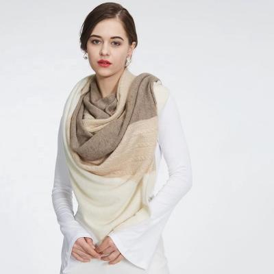 China Cashmere+Wool Women's Winter Cashmere Scarf 65*200cm for sale