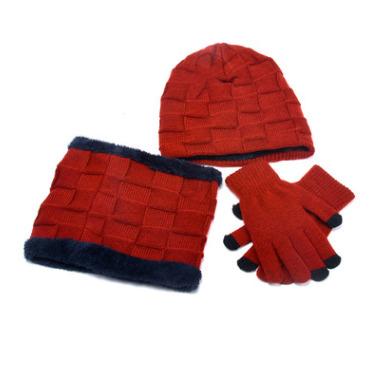 China breathable & Wholesale Custom Knitted Scarves Waterproof Hats Sets Embroidered Logo Warm Beanie Men Crochet Winter Hat for sale