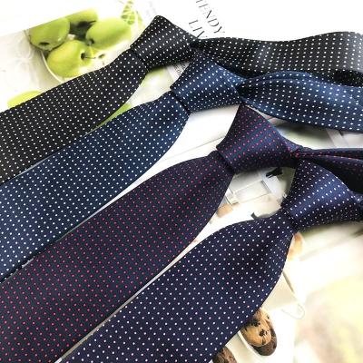 China Top Quality Polka Dot Tie Printed Twill Texture 100% silk tie from 100%silk tie manufacturer for sale