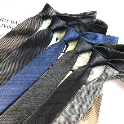 China Pure Silk Ties 100%silk Mens Woven Jacquard Tie Stripe Luxury Silk Ties for sale