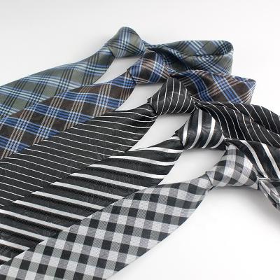 China 100% custom woven silk ready tie high quality men's neck tie wholesale 100% polyester stock men's neck tie for sale