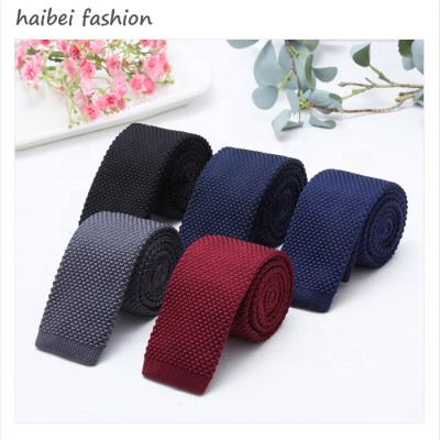 China 100 % Polyester Fast Delivery Dropship Ties High Quality Custom Knitted Tie for sale