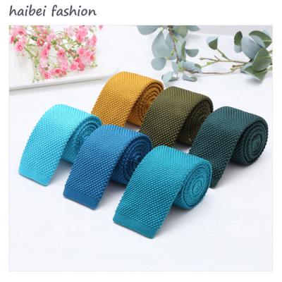 China fast delivery Dropship 100 % Polyester Thin Corbata Tie Knit Cheap Tie for sale