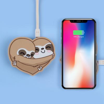 China 10W Qi style radio cartoon wireless charging pad wireless charger product custom business animal wireless gift animal universal for sale