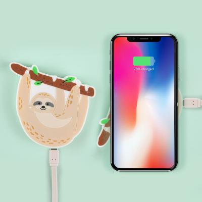 China 10W QI Cartoon Style Custom Wireless Charger Charging 2A 3.1A Cute Cute Company Gift Fast Charging Qi Wireless Phone Charger for sale