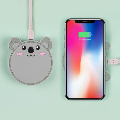 China 10W QI Koala Phone Universal Wireless Charger Fast Charging Custom Cute Cartoon Style Wireless Charger Fast Charging Cute Gift for sale