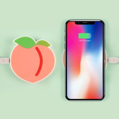 China 10W QI Radio Charging Custom Cute Shape Wireless Promotional Gift PVC Mobile Phone Qi Fast Charging Wireless Charger for sale