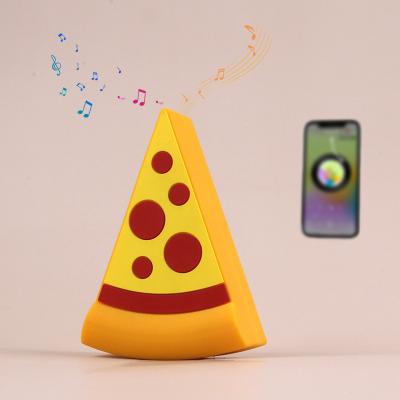 China No Wireless Peripheral Products Pizza Gift Promotional Items Portable Mini Speakers for sale