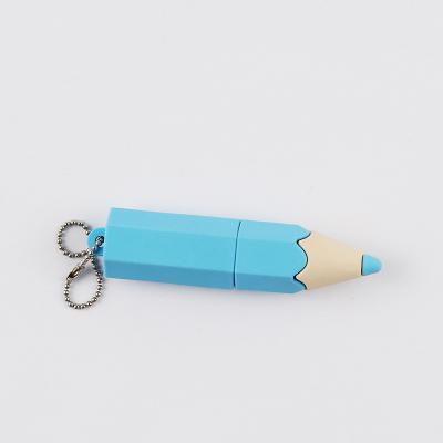 China PVC Flash Memory Stick Usb Drives Bag Customized Logo Style Chip Plastic Pencil Usb Flash Drives Rohs Status for sale