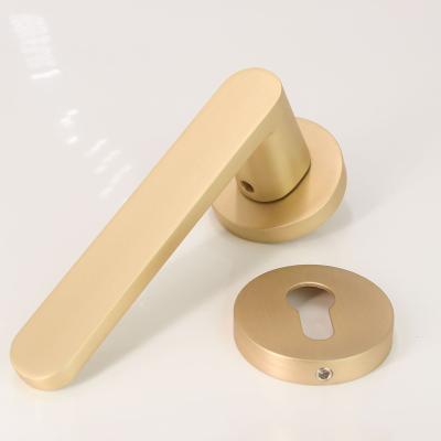 China Durable Zinc Alloy Door Handle Rosette Door Lock Contemporary Luxury Big Handle Entrance Door Lock for sale