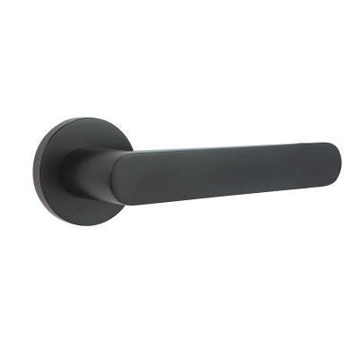 China Bedroom Contemporary Entryway Design Durable Zinc Alloy Door Handle Lever Door Handle Rosette Lock for sale