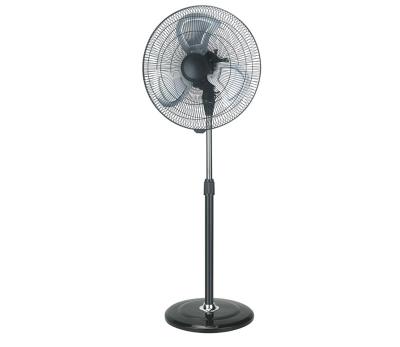 China Powerful Hi-speed Motor 45cm Blades Stand Fan Hi-speed Metal 18inch 20inc Metal Pedestal OEM Air Cooling Fan Black Mechanical Electricity for sale