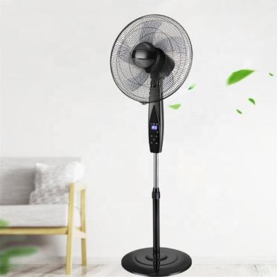 China Latest High Speed ​​Plastic Round Socket Two BLDC Inverter LED Display Electronic Grill Fan for sale