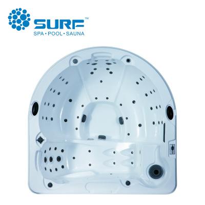 China 2017 New Design 4 Person Freestanding Balboa System Whirlpool Acrylic Hottub Spa for sale