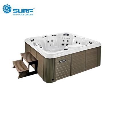 China Modern Hot Sale Sunrans Massage Bath Spa Pool 6 Person Cheap Hot Tub for sale