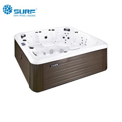 China Sunrans Modern Hot Sale Outdoor Spa Pool Swimming Hot Tub With Big Massage Jets for sale