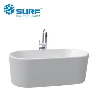 China One Person Bathtub Small Size Freestanding Acrylic Cheap Soaking Tubs for sale