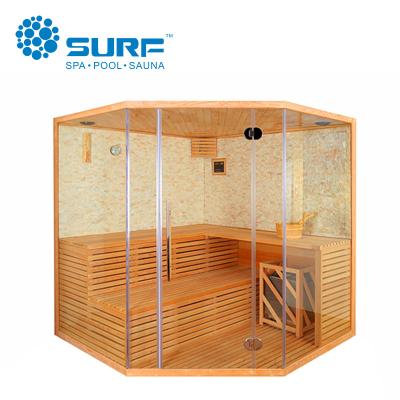 China Computer Control Panel 2021 Best Quality Products 6-8 Person Wooden Home Steam Sauna Room for sale