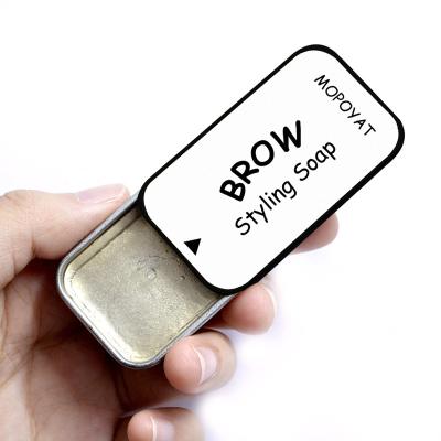 China QQLR LOW MOQ Wholesale Waterproof Biotech Eye Soap Eye Soap Vegan Private Label Long Lasting Gel Eyebrow Styling Soap With Brush for sale