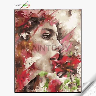 China Wall Decoration Frame Abstract Oil Painting By Numbers On Canvas GX25845 for sale