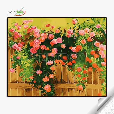 China Fabric Flower Picture Canvas Artist Oil Color Painting Set Set For Beginners Drawing Gift Set GX25856 for sale