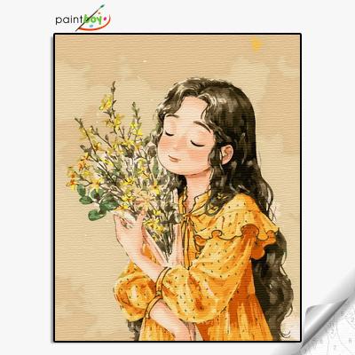 China Wholesale GX36752 Diy Little Girl Gift Abstract Art Decoration Painting By Number for sale