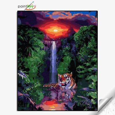 China Abstract Wall Art Wall Frame Picture Painting Canvas Painting By Number Animal Art Work for sale