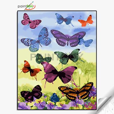 China Abstract Oil Painting By Number GX25849 Yiwu Butterfly Design for sale