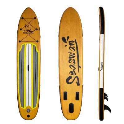 China ISUP new style unisex inflatable board wood bamboo paddle board board on hot sale for sale