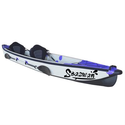 China Drop Stitch Fabric Inflatable Sales On Kayaks Double Seats With Drop Stitch Kayak for sale