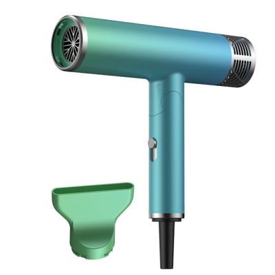 China Foldable Light Weight Multifunctional Adjustable T-shaped Folding Hair Dryer with Negative Ion Gradient Color for sale