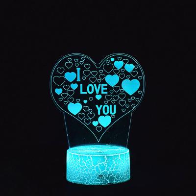 China 2021 Doraemon 7 Color 3 D Night Light Valentine's Day Gift San Valentine's Day Gift Agriculture New Product Ideas for sale