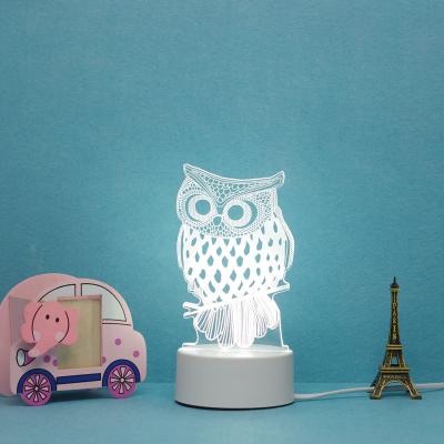 China Acrylic 3d Room Customized Decoration Led Desk Night Light Optical Illusion Lamp Customize 3d Illusion Lamp for sale