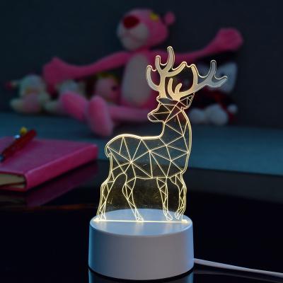 China Perfect Decoration Gifts For Kids 3D Led Illusion Lamp , 3D Led Night Light Customized Acrylic Pattern for sale