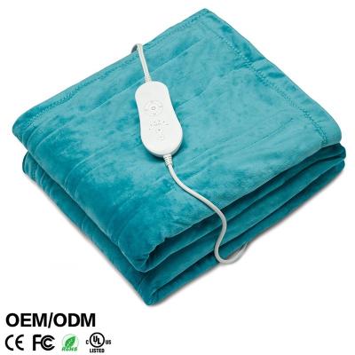 China Designed with soft smooth lined velor enlarged and thickened double-sided heating blanket, washable electric blanket, super warm for sale