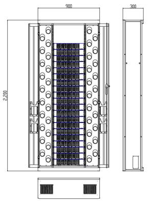 Китай DA-ODF 960F Оптическая распределительная рама продается