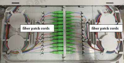 China 24/48/96 Fiber Count Plastic Fiber Patch Panel Cassette with SC Simplex Ports for sale