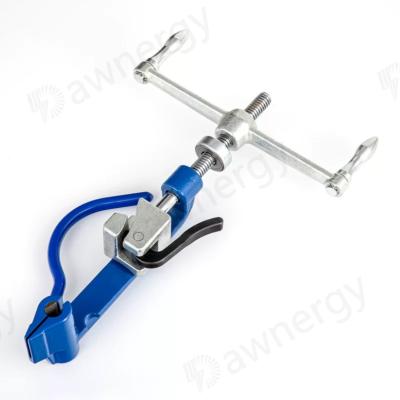 China FTTH Cable Bending Clamps Tools Steel Banding Handheld Stainless Steel Cable Strap for sale