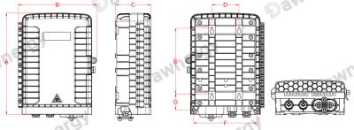 Chine Stainless Steel Material Fiber Distribution Box For Black FTTx Connection Solution à vendre