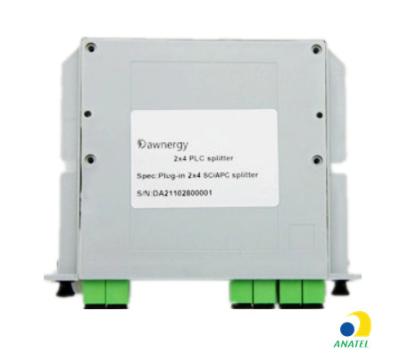 China 2xN Plug-in Type Fiber Optical PLC Splitter ITU-T G657A1 for sale