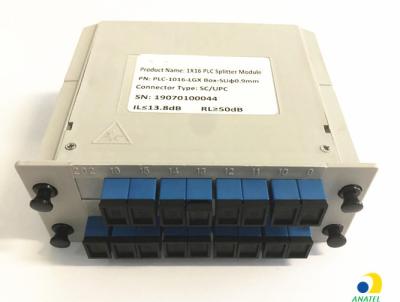 China 1x16 Plug-in Type SC UPC Fiber Optical PLC Splitter for sale