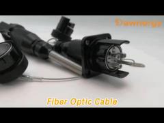 Outdoor Tactical Fiber Optic Cable Assembly Multi Core SM IP67 For Military