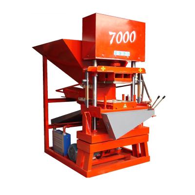 China Building Material Shops Newest Model 7000 Fully Automatic Eco Lego Mud Clay Interlocking Brick Block Machine for sale