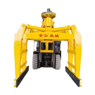 China Brick factory upgraded version of forklift brick clamping machine, brick clamping machine can load bricks, palletizer can be rotated 360 degree for sale