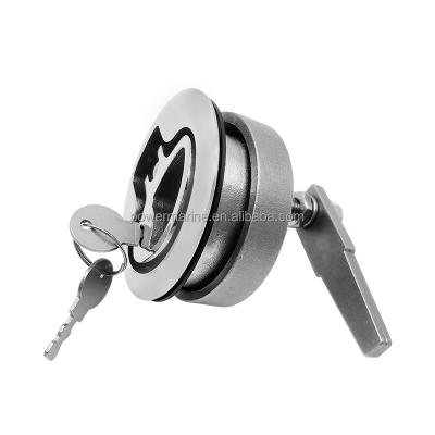 China 316 STAINLESS STEEL High Polished 316 Stainless Steel Tender Lock Pull Flush Latch With Keys for sale