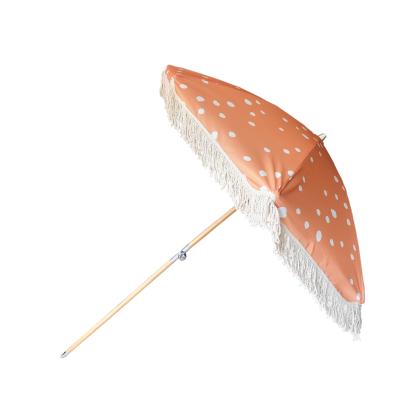 China Custom Outdoor Sea Beach Umbrella Printing Logo Garden Umbrella Contemporary Umbrella for sale